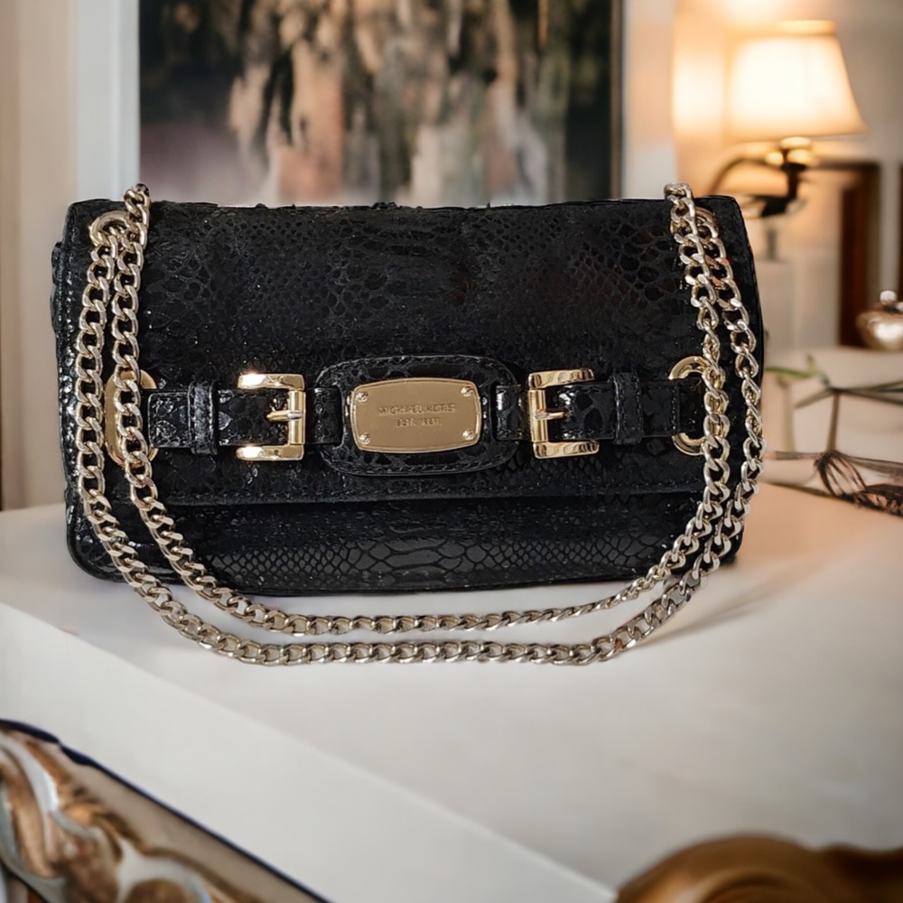 Black Python Suede Michael Kors - image 6